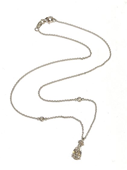 Necklace Ititoli Woman Goccia in White Gold Diamante 1.47 Ct GOCCIA DIA CT 1.47 F/SI - 0.22 - GOCCIA DIA CT 1.47 F/SI - 0.22